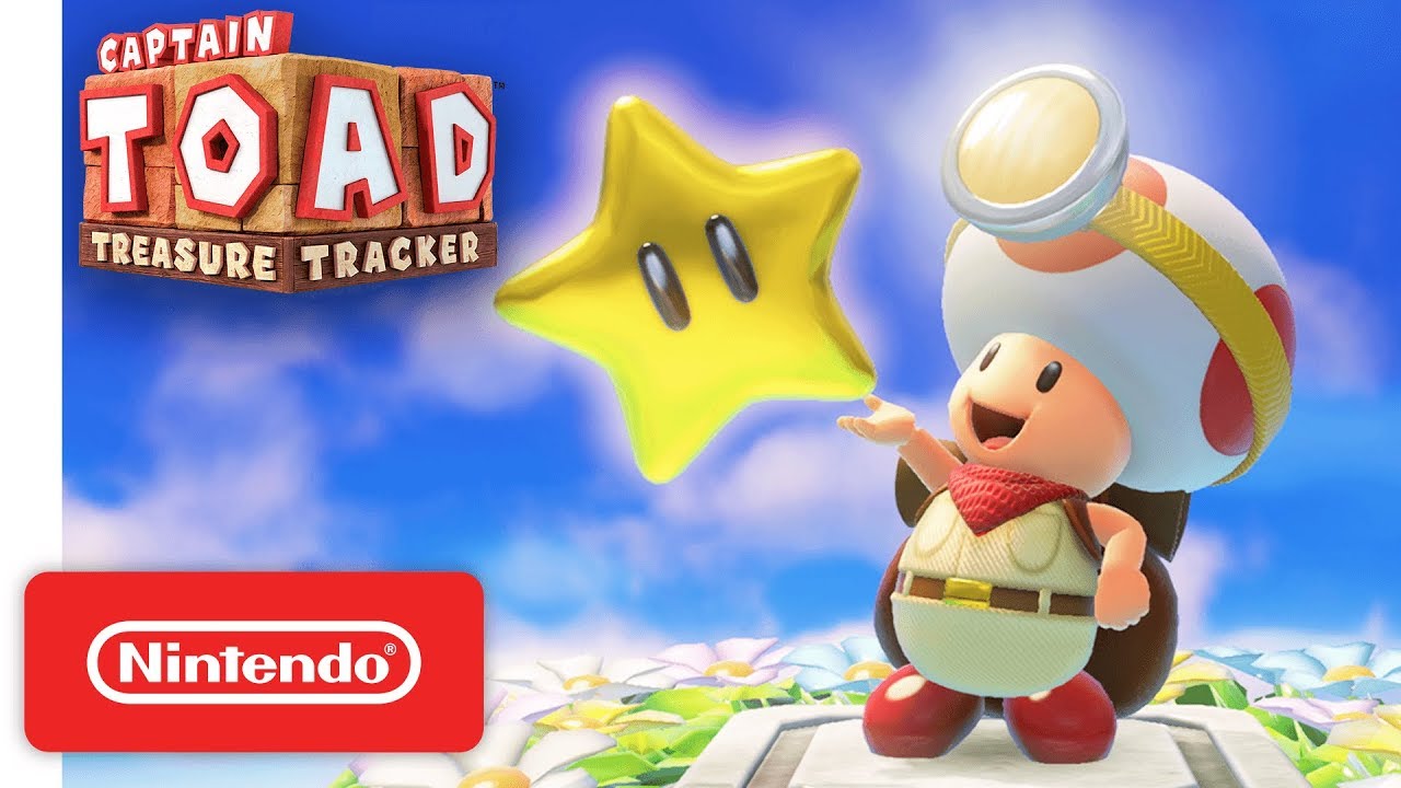 Captain Toad Treasure Tracker - a picture of Captain Toad and a big yellow Star